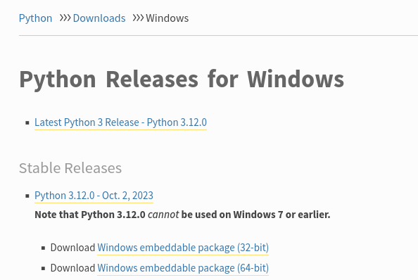 Python for Windows